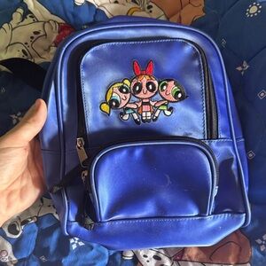 RARE VTG 1999 Blue Powerpuff Girls Backpack